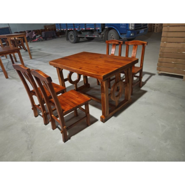 勝芳原生態(tài)火燒木家具批發(fā)  大圓桌 火鍋?zhàn)?主題酒店桌椅 實(shí)木餐桌餐椅批發(fā) 桌面 戶(hù)外實(shí)木餐桌椅 原生態(tài)酒店家具 酒店家具 和合家具